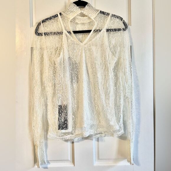 Vero Moda Lace High Neck Top - Picture 3 of 10